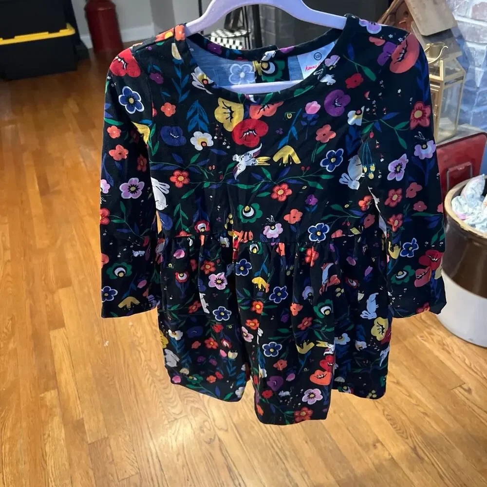 Hanna‎ Andersson long sleeve dress girls 110 size 5